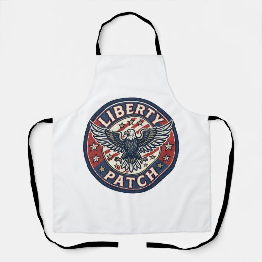 Liberty Patch Patriottische Borduurwerk Patch Schort (Voorkant)