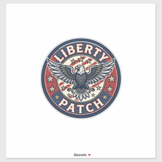Liberty Patch Patriottische Borduurwerk Patch Sticker (Vel)