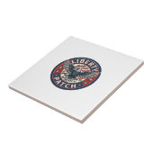 Liberty Patch Patriottische Borduurwerk Patch Tegeltje (Zijkant)