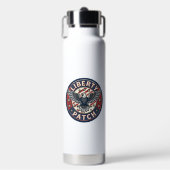 Liberty Patch Patriottische Borduurwerk Patch Waterfles (Voorkant)