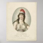 Liberty, Patron van de Fransen, gegraveerd door Ru Poster (Voorkant)