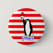 Liberty Penguin Flag Button (Voorkant)