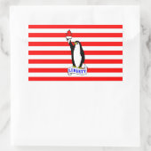 Liberty Penguin Vlag Rechthoekige Sticker (Tas)