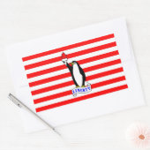 Liberty Penguin Vlag Rechthoekige Sticker (Envelop)