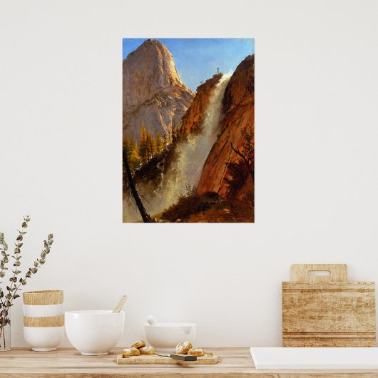 Liberty Pet Yosemite Park Waterfall 1873 Poster (Keuken)