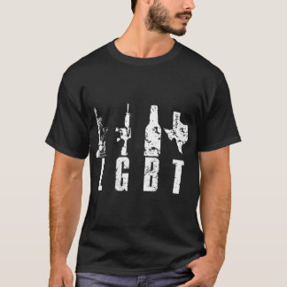 Liberty Pistolen Beer Texas T Parody LGBT T-shirt