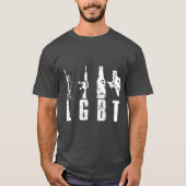 Liberty Pistolen Beer Texas T Parody LGBT T-shirt (Voorkant)