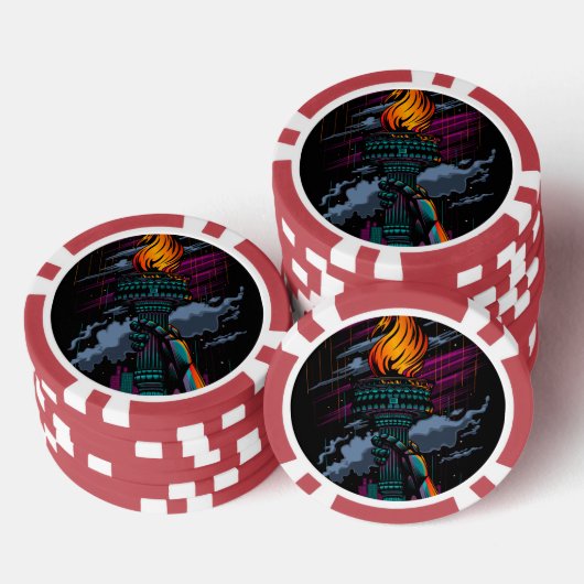 Liberty Poker Chips (Opstapeling)