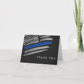 LIBERTY Politie Pensioen Partij Thin Blue Line Bedankkaart (Voorkant)