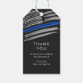 LIBERTY Politie Wetshandhaving Pensioen Partij Cadeaulabel (Voorkant)