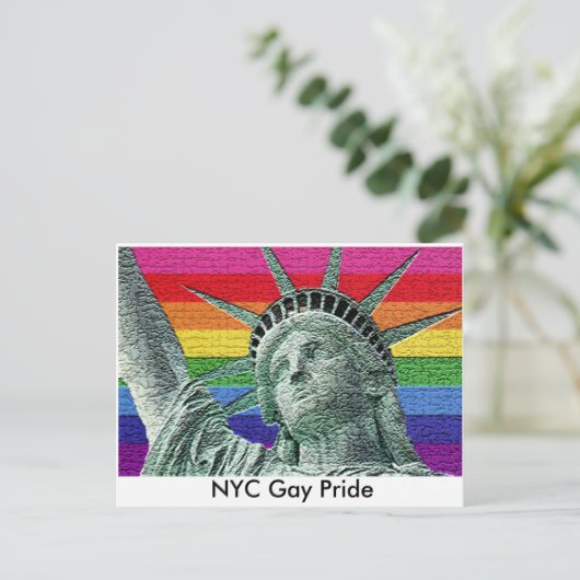 Liberty Pride Briefkaart (Staand voorkant)