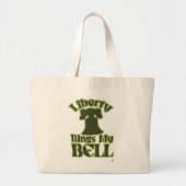 Liberty Rings My Bell Fun Tourist Art Grote Tote Bag (Voorkant)