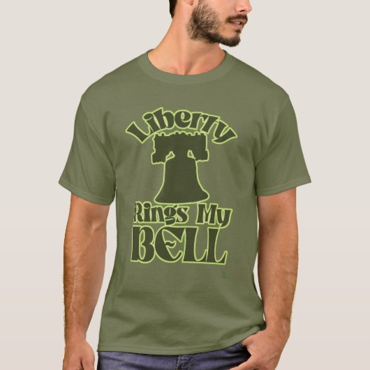 Liberty Rings My Bell Fun Tourist Art T-shirt (Voorkant)
