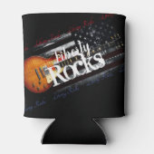 LIBERTY ROCKS  Amerikaanse vlag Blikjeskoeler (Achterkant)