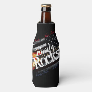 LIBERTY ROCKS  Amerikaanse vlag Flesjeskoeler