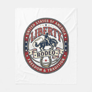 Liberty Rodeo Patriottisch Patriottisch Rodeo West Fleece Deken