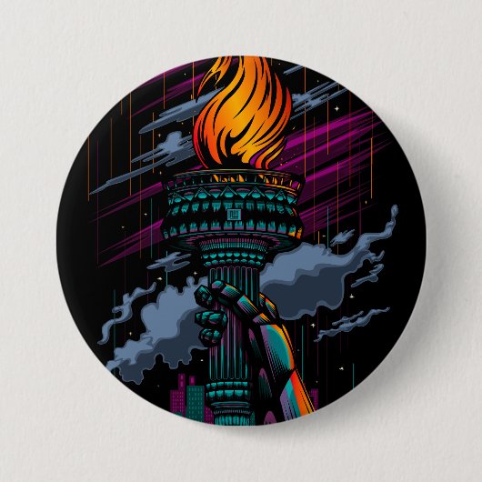 Liberty Ronde Button 7,6 Cm (Voorkant)