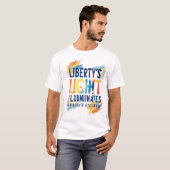 Liberty’s Light Illuminates – Modern Inspiration  T-shirt (Voorkant volledig)