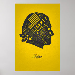 LIBERTY SERIES - Thomas Jefferson Abstract Gedacht Poster