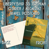 Liberty Ship SS Jeremiah O'Brien | Alcatraz Travel Briefkaart