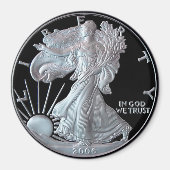 Liberty Silver Dollar Head 2006 Magneet (Voorkant)