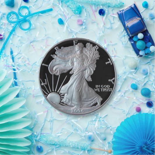 Liberty Silver Dollar Head 2006 Papieren Bordje (Feest)