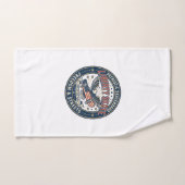 Liberty Skate Patriottisch Patriottisch Skateboard Handdoek (Handdoek)