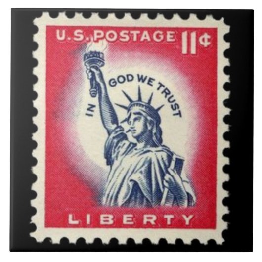 Liberty Stamp Tegeltje (Voorkant)