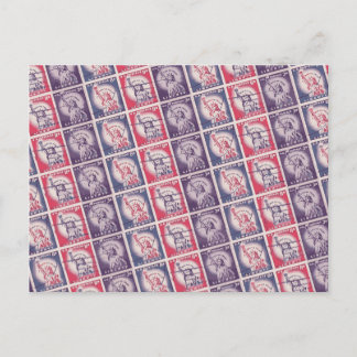 Liberty Stamps Collage Briefkaart