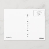 Liberty Star-gepantserde banner Briefkaart (Achterkant)