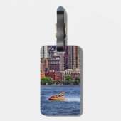 Liberty State Park - Jet Ski in Morris Canal Basin Bagagelabel (Achterkant verticaal)