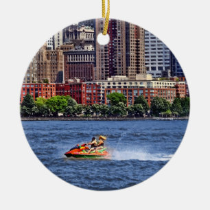 Liberty State Park - Jet Ski in Morris Canal Basin Keramisch Ornament