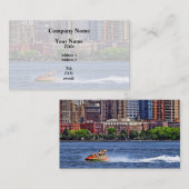 Liberty State Park - Jet Ski in Morris Canal Basin Visitekaartje (Voorkant / Achterkant)