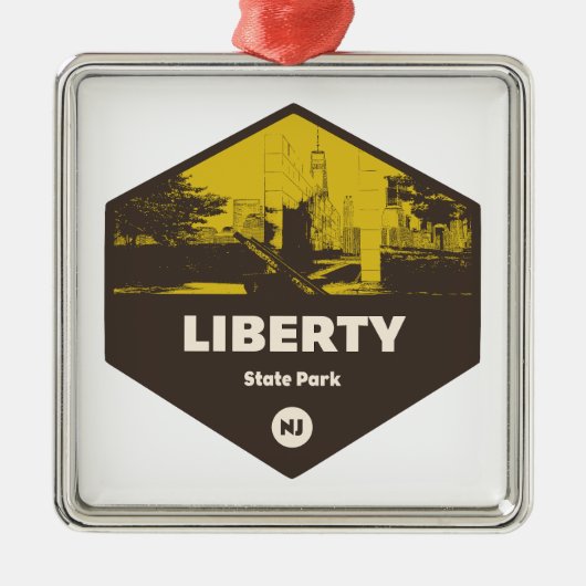 Liberty State Park New Jersey Metalen Ornament (Voorkant)