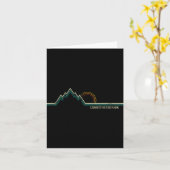 Liberty State Park New Jersey Mountain Retro  Kaart (Gele Bloem)