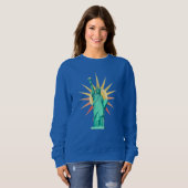 Liberty  Statue & Rising Sun  Sweatshirt (Voorkant volledig)