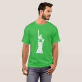 Liberty Status Clover Leaf Pajama St Patricks Day T-shirt (Voorkant volledig)