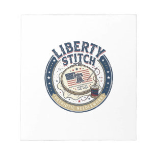 Liberty Steek Patriottische Borduurwerk Naald Notitieblok