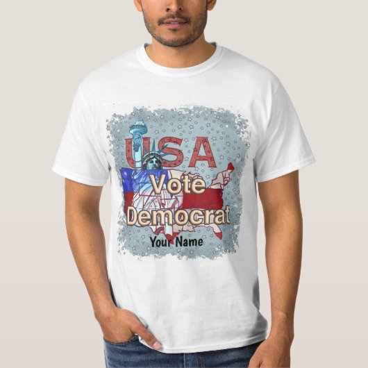 Liberty Stem Democrat t-shirt (Voorkant)