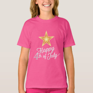 Liberty-stijl: Amerikaanse sloganontwerpen T-shirt