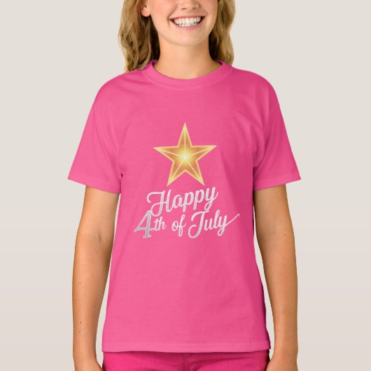 Liberty-stijl: Amerikaanse sloganontwerpen T-shirt (Voorkant)