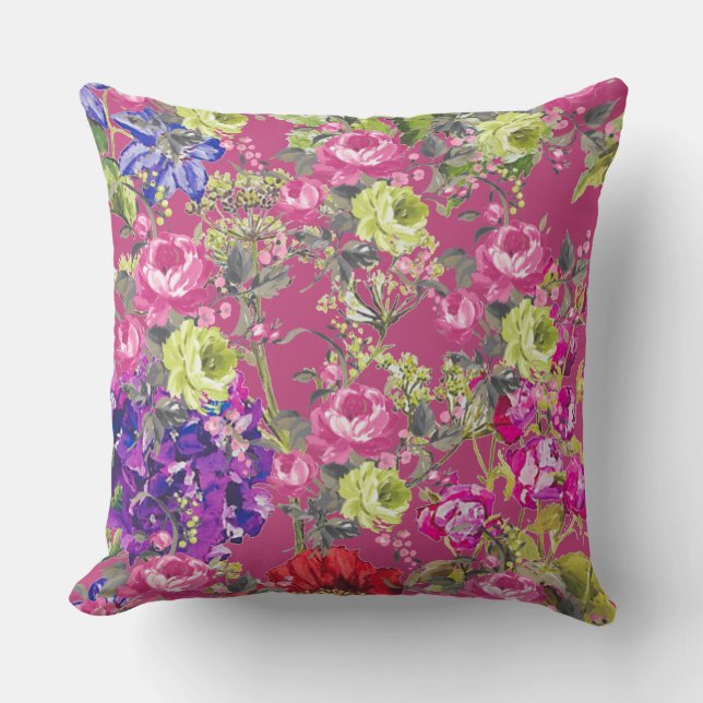 Liberty Style Engelse Cottage Garden Kussen (Voorkant)