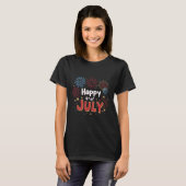 Liberty Style: USA Slogan Design T-shirt (Voorkant volledig)