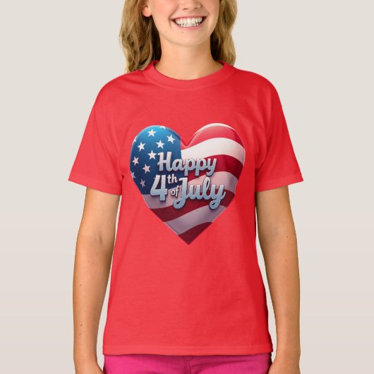 Liberty Style: USA Slogan Design T-shirt (Voorkant)