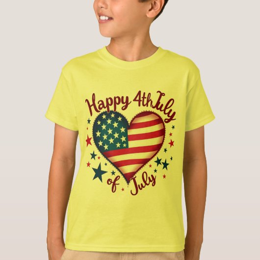 Liberty Style: USA Slogan Design T-shirt (Voorkant)
