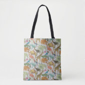 Liberty Tana Lawn Queue voor the Zoo Tote Bag (Voorkant)