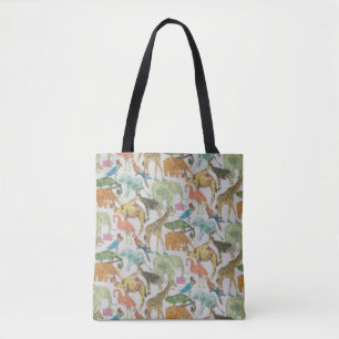 Liberty Tana Lawn Queue voor the Zoo Tote Bag