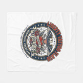 Liberty Tattoo Flash Patriottisch Patriottische Ta Fleece Deken (Voorkant (Horizontaal))