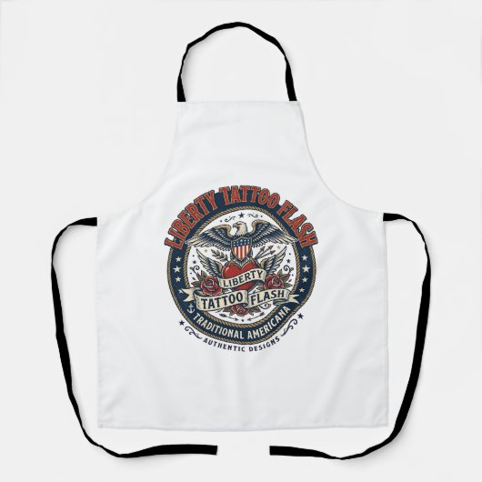 Liberty Tattoo Flash Patriottisch Patriottische Ta Schort (Voorkant)