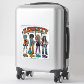 Liberty Through the Decades Retro Sticker (Koffer)